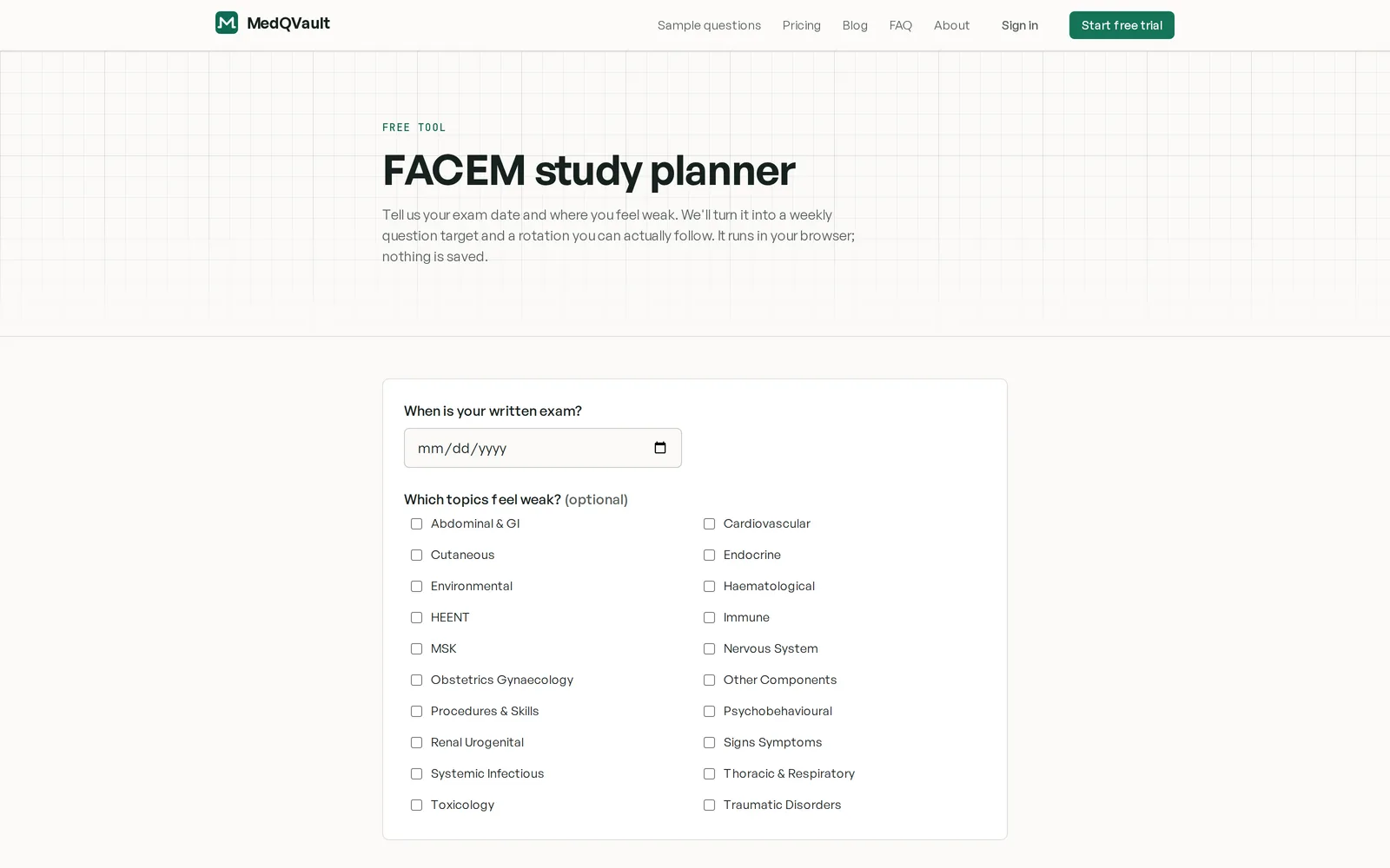 MedMaster study planner
