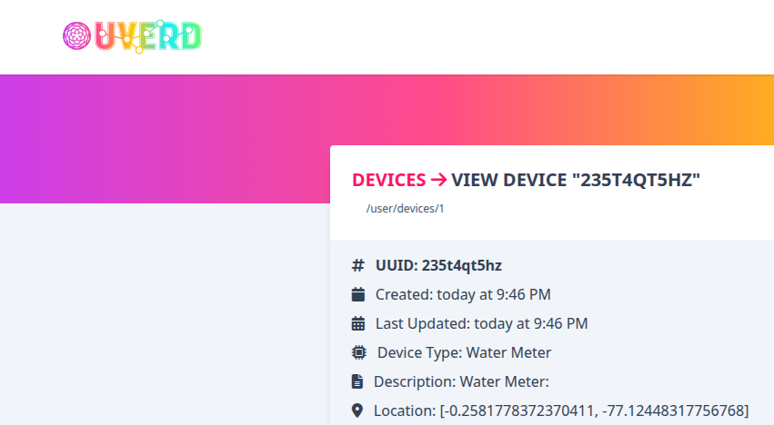UVERD environmental monitoring dashboard